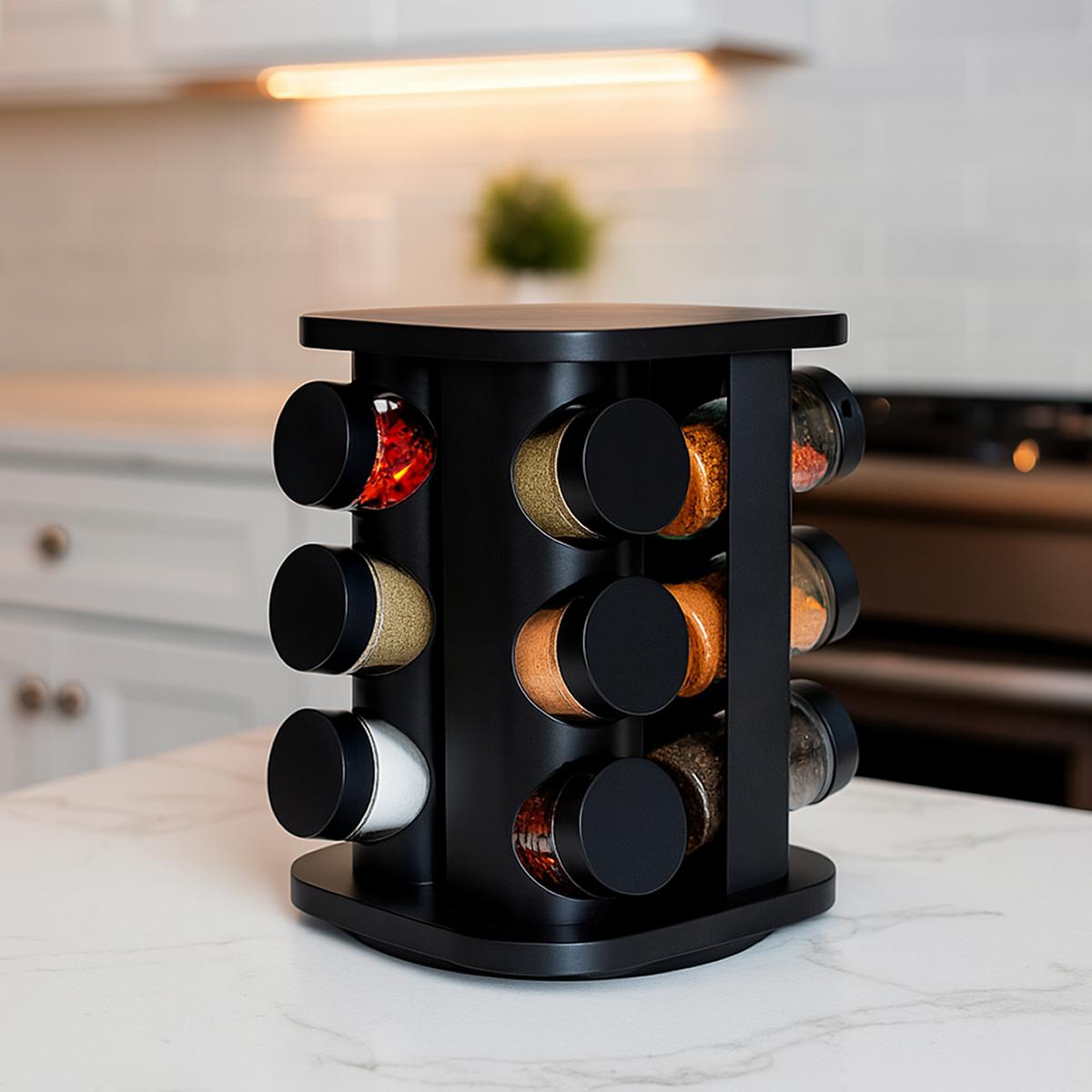 منظم التوابل الدوّار 360° – Rotating Spice Organizer